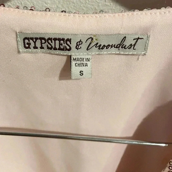 Gypsies & Moondust sparkly‎ blouse size Small - Picture 3 of 6